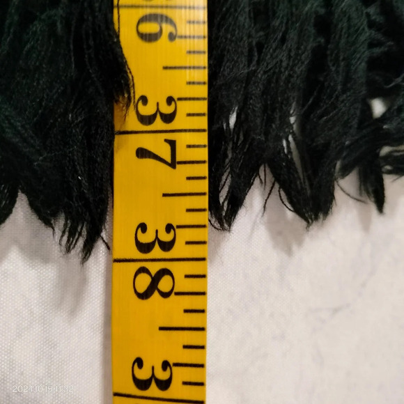 Floral Embroidered Black Shawl Scarf Multifunctional Women's OS Fringe Unbranded - Picture 7 of 7